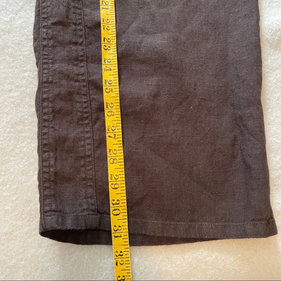 Chicos cocoa brown linen crop pants - Picture 6 of 6